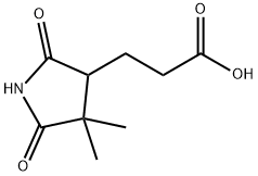 4,4-Dimethyl-2,5-dioxo-3-pyrrolidinepropanoic acid Structure