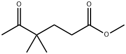 Hexanoic acid, 4,4-dimethyl-5-oxo-, methyl ester Structure