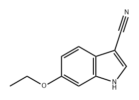 1H-Indole-3-carbonitrile, 6-ethoxy- Structure