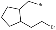 Cyclopentane, 1-(2-bromoethyl)-2-(bromomethyl)- Structure