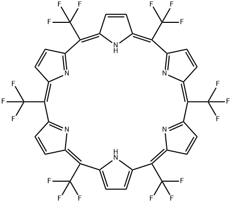 31,32,33,34,35,36-Hexaazaheptacyclo[26.2.1.13,6.18,11.113,16.118,21.123,26]hexatriaconta-1,3(36),4,6,8(35),9,11,13,15,17,19,21(33),22,24,26(32),27,29-heptadecaene, 2,7,12,17,22,27-hexakis(trifluoromethyl)- 구조식 이미지