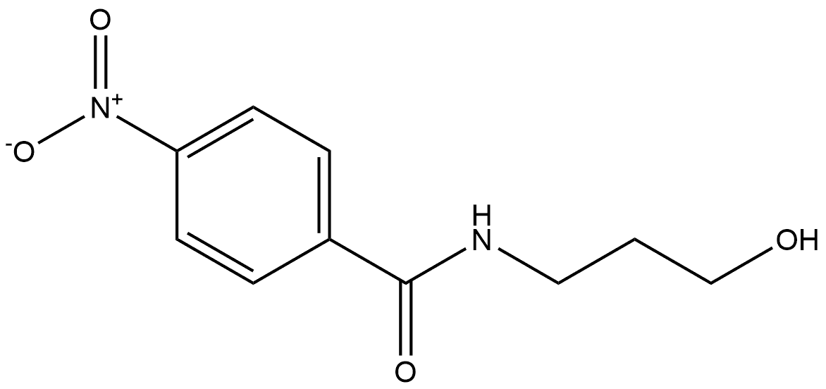 N-(3-Hydroxypropyl)-4-nitrobenzamide Structure