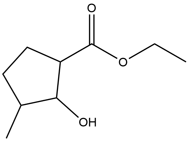 ethyl 2-hydroxy-3-methylcyclopentane-1-carboxylate Structure