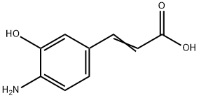 3-(4-amino-3-hydroxyphenyl)prop-2-enoicacid Structure