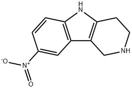 1H-Pyrido[4,3-b]indole, 2,3,4,5-tetrahydro-8-nitro- Structure