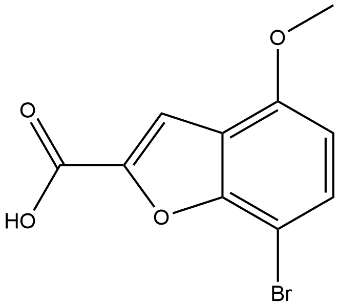 7-bromo-4-methoxybenzofuran-2-carboxylic acid Structure