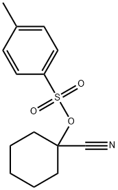 Cyclohexanecarbonitrile, 1-[[(4-methylphenyl)sulfonyl]oxy]- Structure