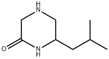 2-?Piperazinone, 6-?(2-?methylpropyl)?- 구조식 이미지