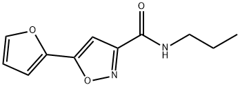 3-Isoxazolecarboxamide, 5-(2-furanyl)-N-propyl- Structure