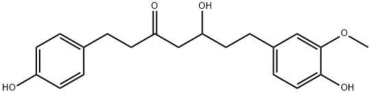 3-Heptanone, 5-hydroxy-7-(4-hydroxy-3-methoxyphenyl)-1-(4-hydroxyphenyl)- Structure