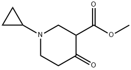 Methyl 1-cyclopropyl-4-oxo-3-piperidinecarboxylate Structure