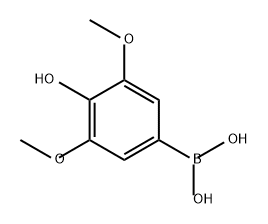 Boronic acid, B-(4-hydroxy-3,5-dimethoxyphenyl)- 구조식 이미지