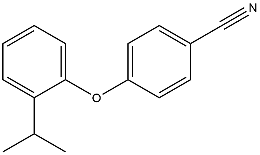 4-[2-(1-Methylethyl)phenoxy]benzonitrile Structure