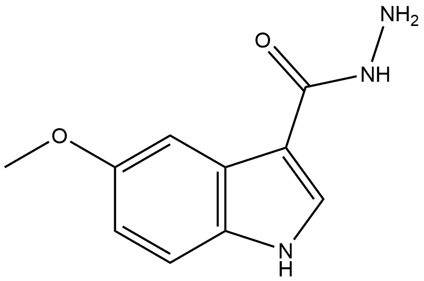 5-Methoxyindole-3-carbohydrazide Structure