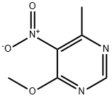Pyrimidine, 4-methoxy-6-methyl-5-nitro- Structure