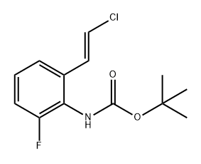 Carbamic acid, [2-[(1E)-2-chloroethenyl]-6-fluorophenyl]-, 1,1-dimethylethyl ester (9CI) Structure