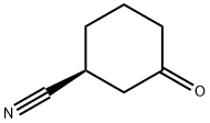 Cyclohexanecarbonitrile, 3-oxo-, (1S)- Structure