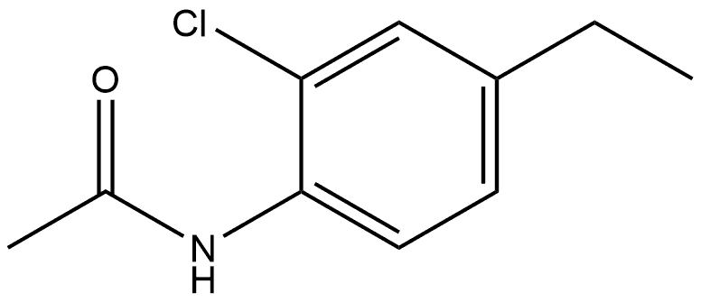 N-(2-chloro-4-ethylphenyl)acetamide Structure