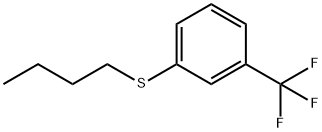 Benzene, 1-(butylthio)-3-(trifluoromethyl)- Structure