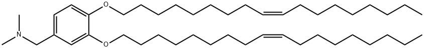 Benzenemethanamine, N,N-dimethyl-3,4-bis[(9Z)-9-octadecen-1-yloxy]- Structure