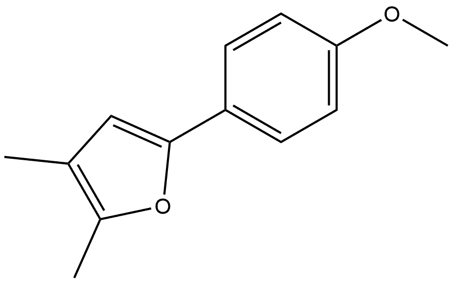 5-(4-Methoxyphenyl)-2,3-dimethylfuran Structure