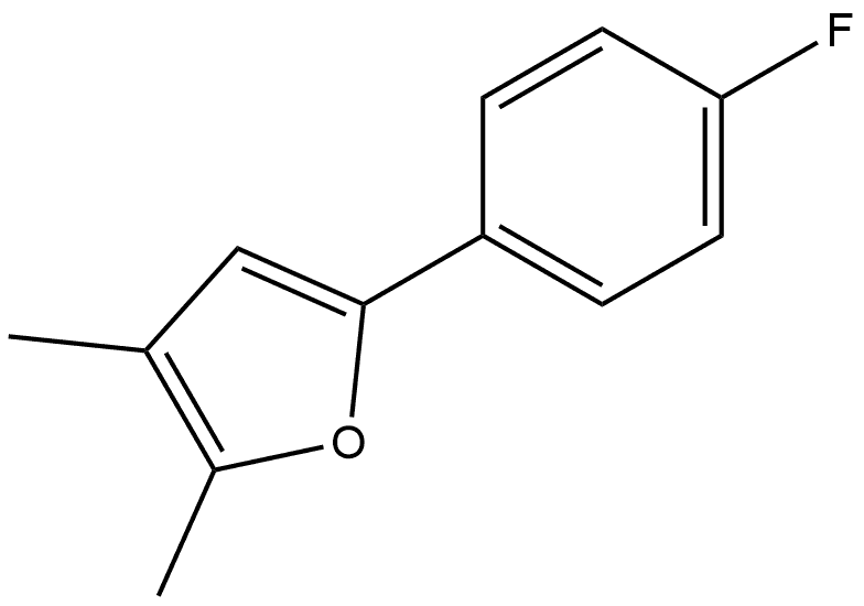 5-(4-Fluorophenyl)-2,3-dimethylfuran Structure