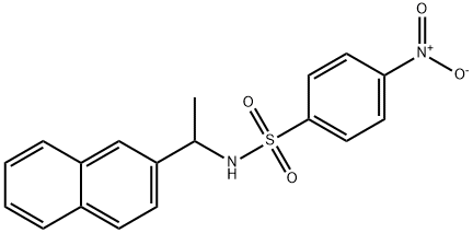N-(1-(Naphthalen-2-yl)ethyl)-4-nitrobenzenesulfonamide Structure