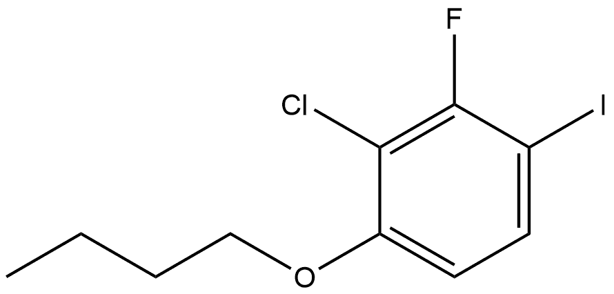 1-Butoxy-2-chloro-3-fluoro-4-iodobenzene Structure