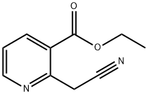 3-Pyridinecarboxylic acid, 2-(cyanomethyl)-, ethyl ester Structure