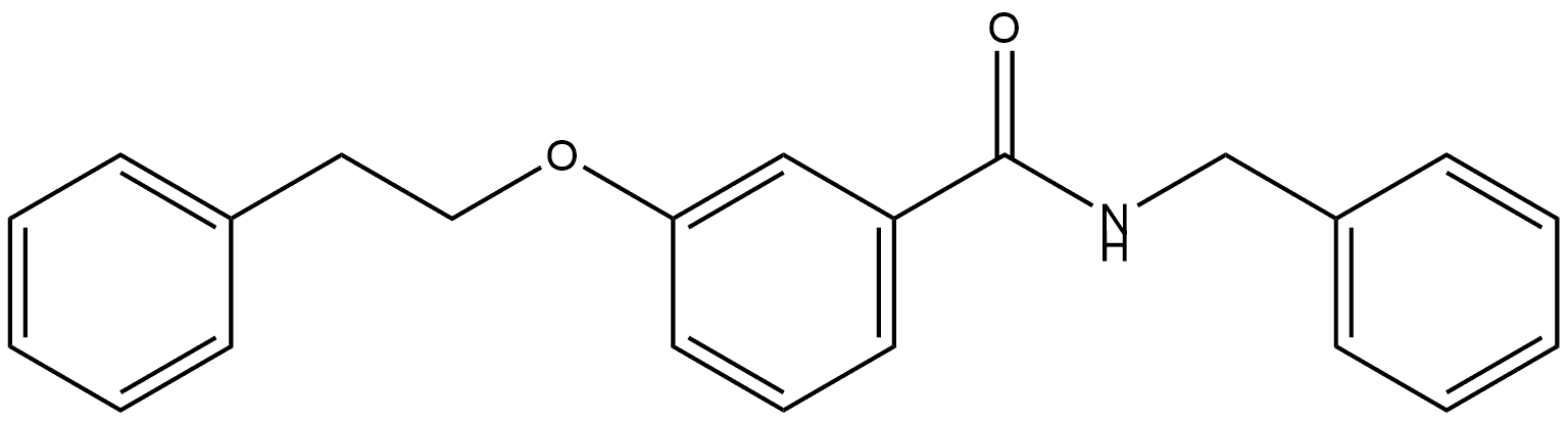 3-(2-Phenylethoxy)-N-(phenylmethyl)benzamide Structure