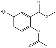 Benzoic acid, 2-(acetyloxy)-5-amino-, methyl ester Structure