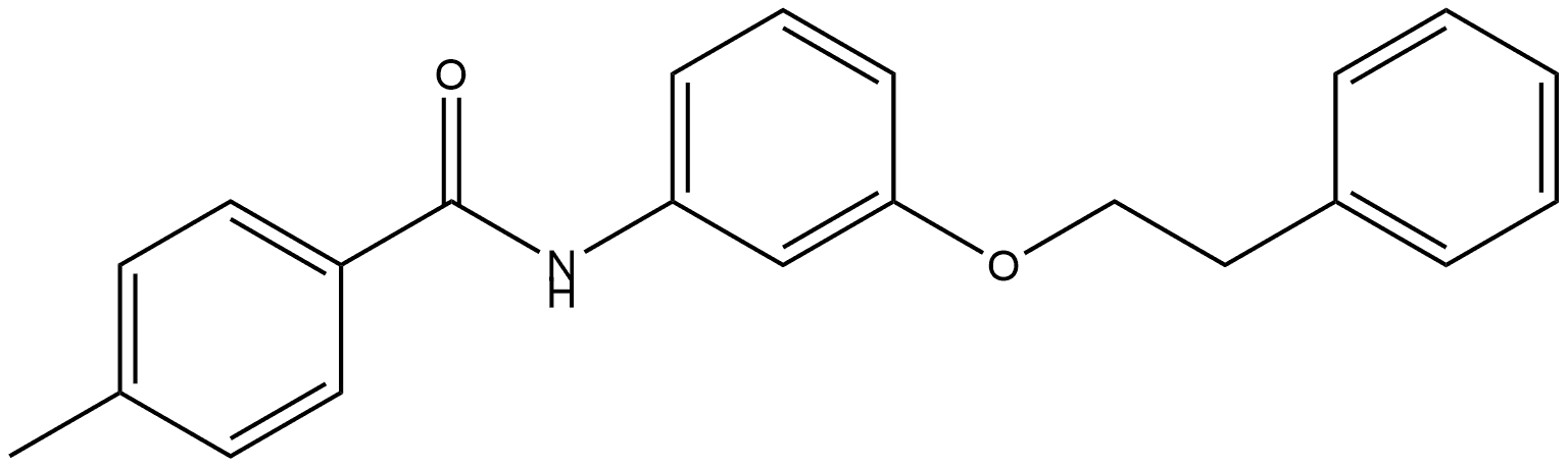 4-Methyl-N-[3-(2-phenylethoxy)phenyl]benzamide Structure