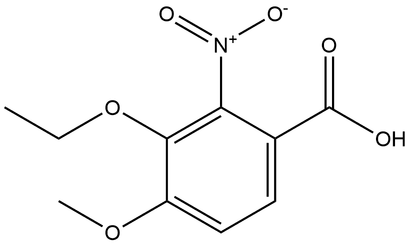 3-Ethoxy-4-methoxy-2-nitrobenzoic acid Structure