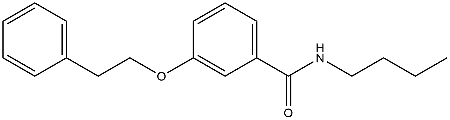 N-Butyl-3-(2-phenylethoxy)benzamide Structure