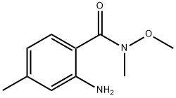 Benzamide, 2-amino-N-methoxy-N,4-dimethyl- Structure