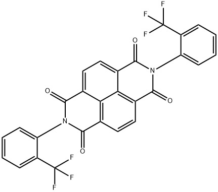 Benzo[lmn][3,8]phenanthroline-1,3,6,8(2H,7H)-tetrone, 2,7-bis[2-(trifluoromethyl)phenyl]- Structure