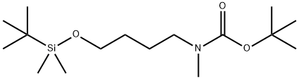 1,1-Dimethylethyl N-[4-[[(1,1-dimethylethyl)dimethylsilyl]oxy]butyl]-N-methylcarbamate Structure