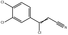 2-?Propenenitrile, 3-?chloro-?3-?(3,?4-?dichlorophenyl)?- Structure