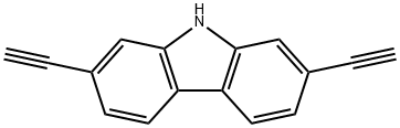 9H-Carbazole, 2,7-diethynyl- Structure