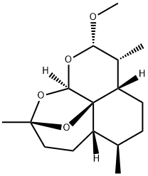 10aH-9,10b-Epoxypyrano[4,3,2-jk][2]benzoxepin, decahydro-2-methoxy-3,6,9-trimethyl-, (2S,3R,3aS,6R,6aS,9S,10aR,10bR)- Structure