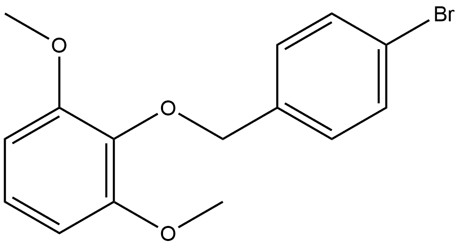 2-[(4-Bromophenyl)methoxy]-1,3-dimethoxybenzene Structure