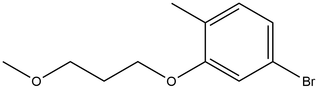 4-Bromo-2-(3-methoxypropoxy)-1-methylbenzene Structure