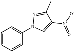 1H-Pyrazole, 3-methyl-4-nitro-1-phenyl- Structure