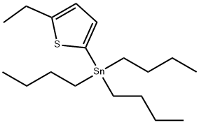 Stannane, tributyl(5-ethyl-2-thienyl)- Structure