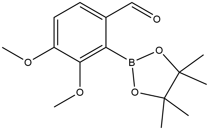 3,4-Dimethoxy-2-(4,4,5,5-tetramethyl-1,3,2-dioxaborolan-2-yl)benzaldehyde Structure