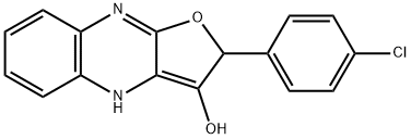 Furo[2,?3-?b]?quinoxalin-?3-?ol, 2-?(4-?chlorophenyl)?-?2,?4-?dihydro- (9CI) Structure