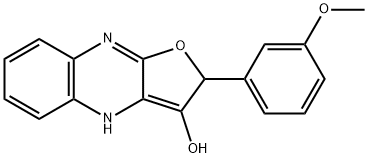 Furo[2,?3-?b]?quinoxalin-?3-?ol, 2,?4-?dihydro-?2-?(3-?methoxyphenyl)?- (9CI) Structure