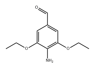 Benzaldehyde, 4-amino-3,5-diethoxy- Structure