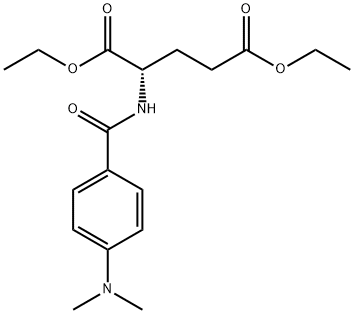 Glutamic acid, N-[p-(dimethylamino)benzoyl]-, diethyl ester (7CI) Structure