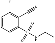 Benzenesulfonamide, 2-cyano-N-ethyl-3-fluoro- Structure